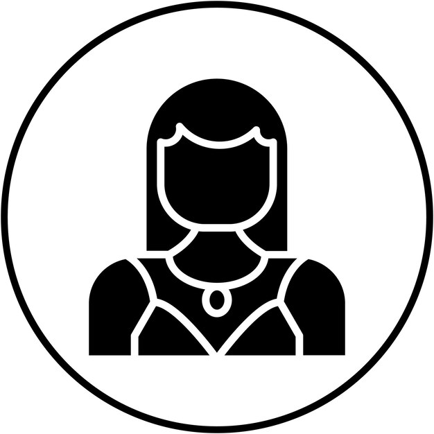 El icono vectorial de la actriz se puede usar para el conjunto de iconos de producción de video