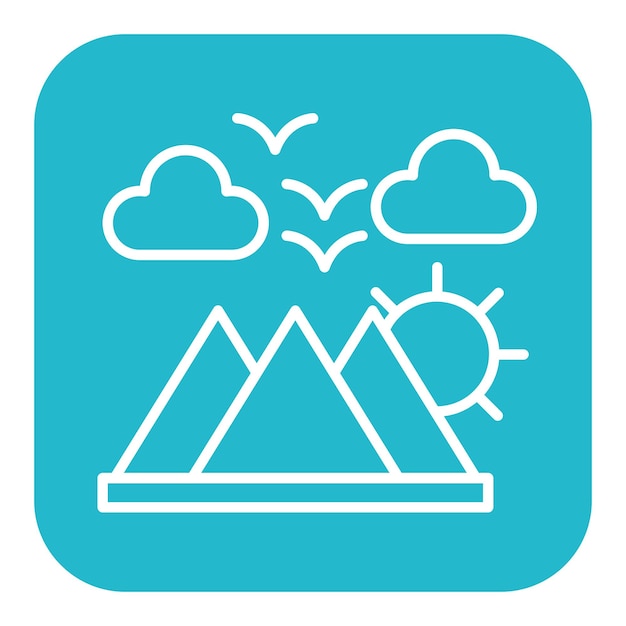 El icono vectorial de Adventure Tour se puede utilizar para el conjunto de iconos de la Agencia de Viajes