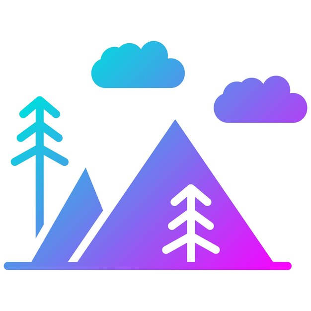 El icono vectorial al aire libre se puede usar para el conjunto de iconos de Beach Resort
