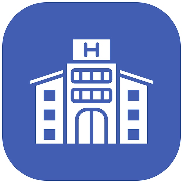 El icono vectorial del albergue se puede usar para el conjunto de iconos del tipo de casas