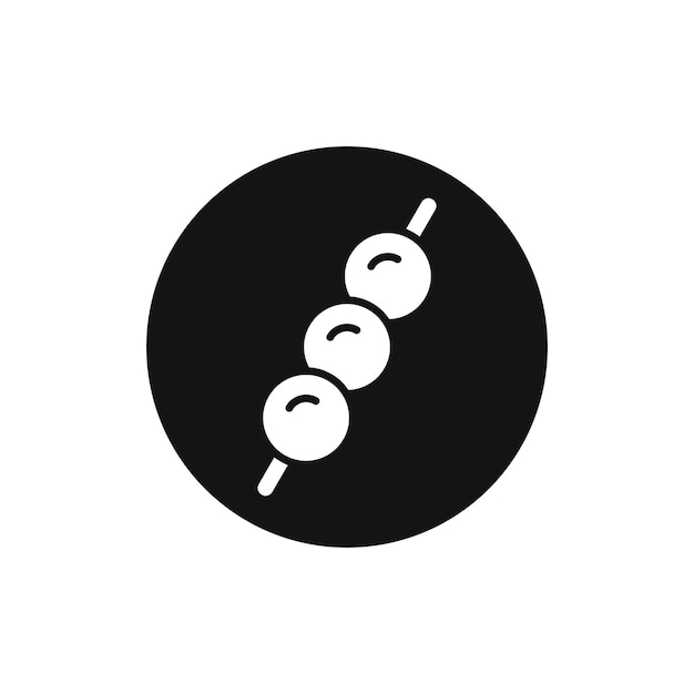 Icono vectorial de las albóndigas a la parrilla
