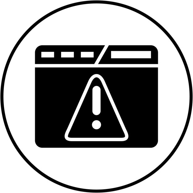 El icono vectorial de alertas web se puede utilizar para el conjunto de iconos de marketing en línea