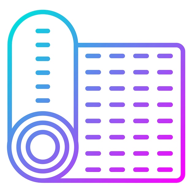 El icono vectorial de la alfombra de dormir se puede usar para el conjunto de iconos de senderismo
