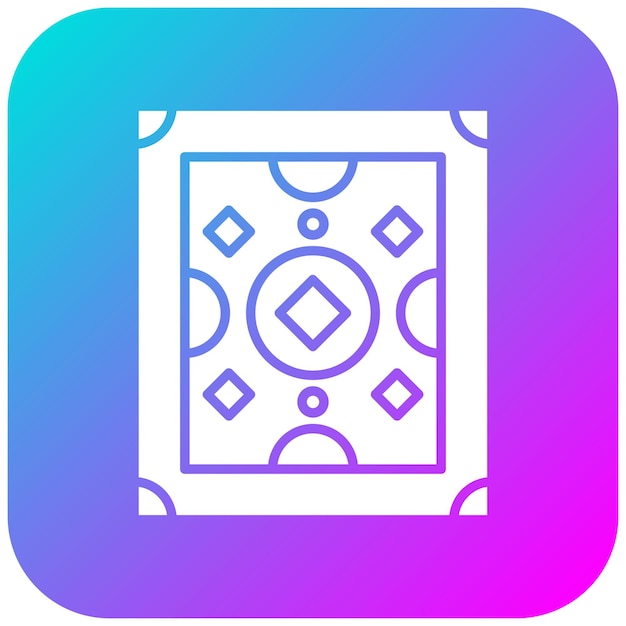 El icono vectorial de la alfombra se puede utilizar para el conjunto de iconos de artículos para el hogar