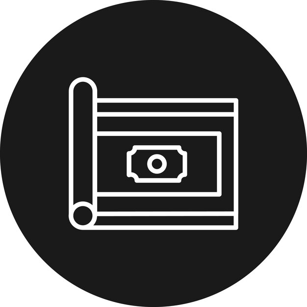 El icono vectorial de la alfombra se puede utilizar para el conjunto de iconos interiores