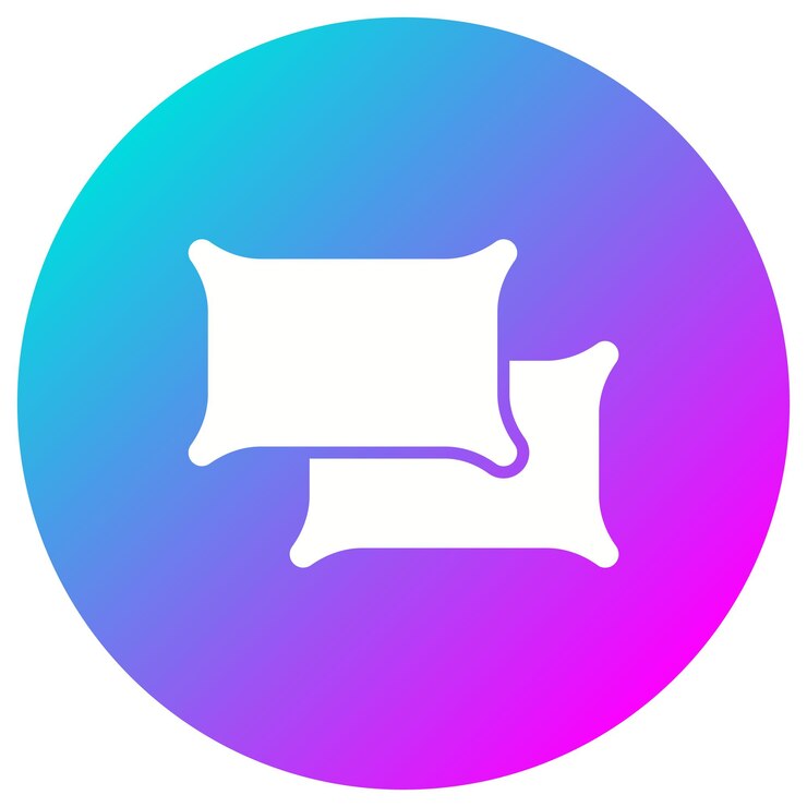 Vector el icono vectorial de las almohadas se puede utilizar para el conjunto de iconos interiores