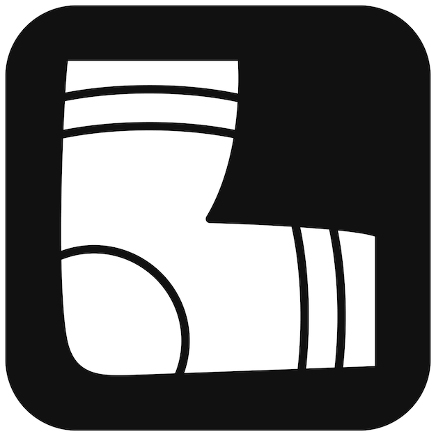 El icono vectorial de las almohadillas de codo se puede usar para el conjunto de iconos de voleibol