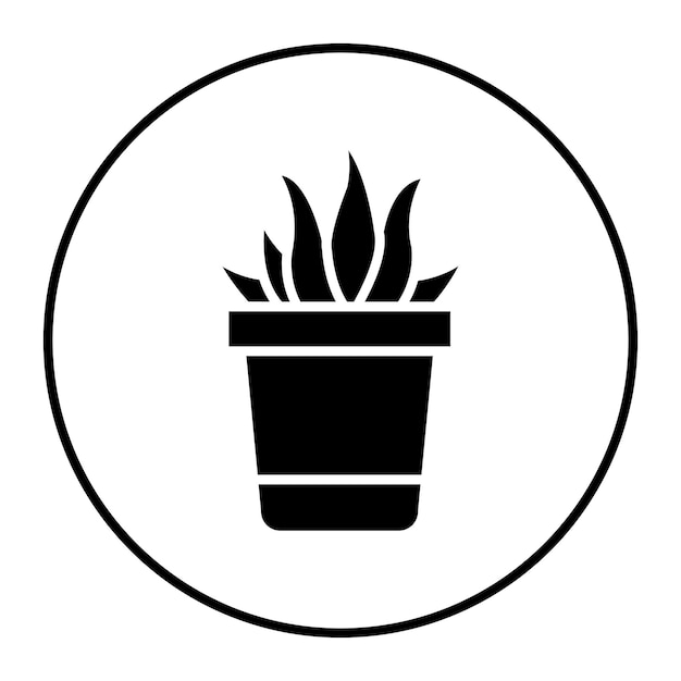 El icono vectorial de Aloevera se puede usar para el conjunto de iconos de Spa
