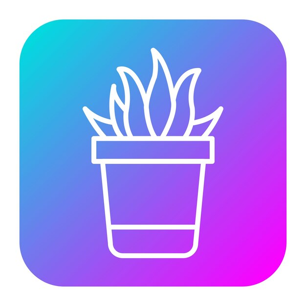 El icono vectorial de Aloevera se puede usar para el conjunto de iconos de Spa