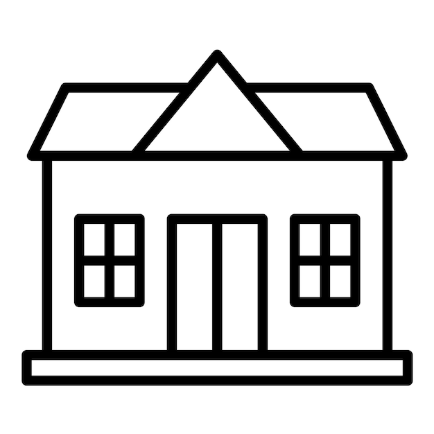 El icono vectorial de alojamiento local se puede utilizar para el conjunto de iconos de Golf