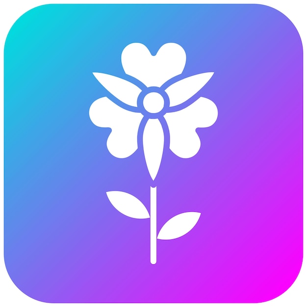 El icono vectorial de Alstroemeria se puede usar para el conjunto de iconos de flores