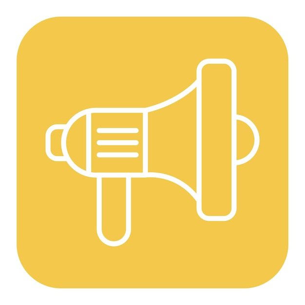 El icono vectorial del altavoz se puede utilizar para el conjunto de iconos de comunicación y medios