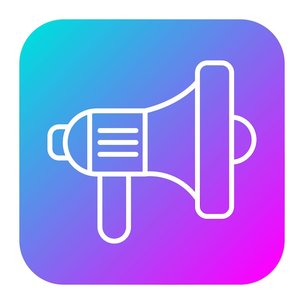 El icono vectorial del altavoz se puede utilizar para el conjunto de iconos de comunicación y medios