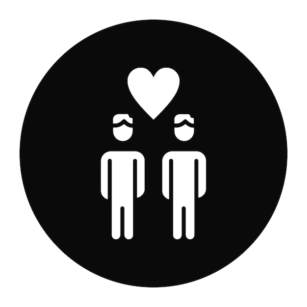 El icono vectorial de amigos se puede usar para el conjunto de iconos de planificación de vacaciones