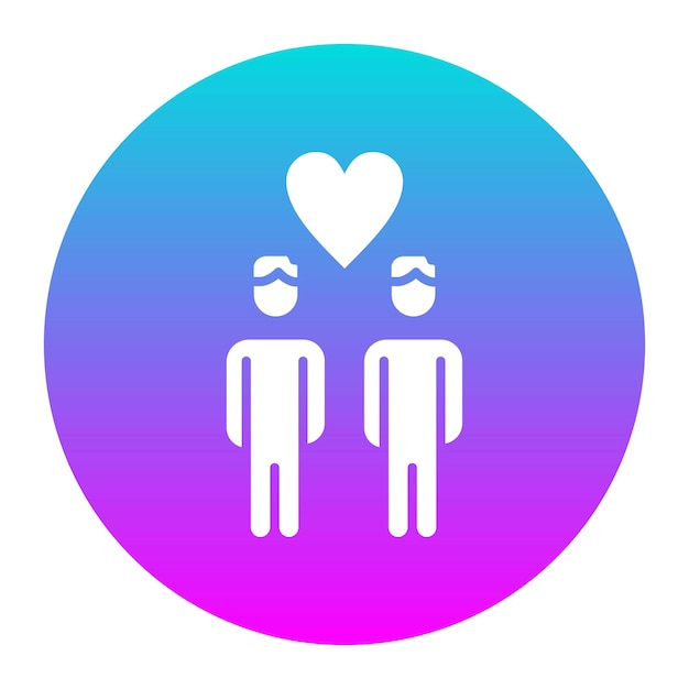 El icono vectorial de amigos se puede usar para el conjunto de iconos de planificación de vacaciones