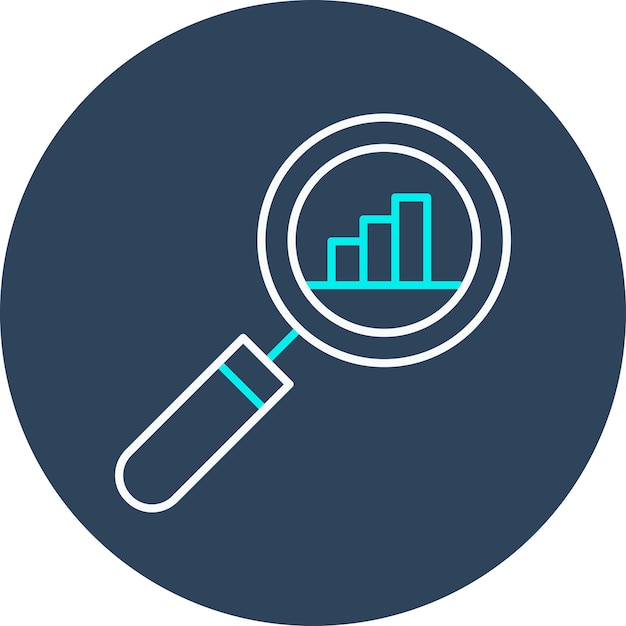 El icono vectorial de análisis predictivo se puede utilizar para el conjunto de iconos de análisis de datos