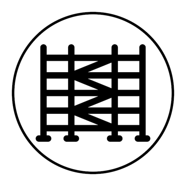 El icono vectorial del andamio se puede usar para el conjunto de iconos de mejoras para el hogar