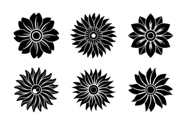 Ícono vectorial de la anémona Ilustración vectorial