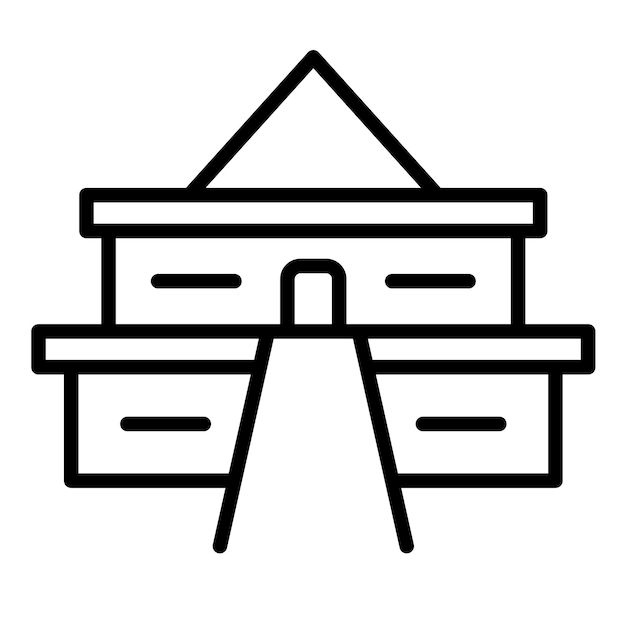 El icono vectorial de la ánfora se puede usar para el conjunto de iconos de Egipto