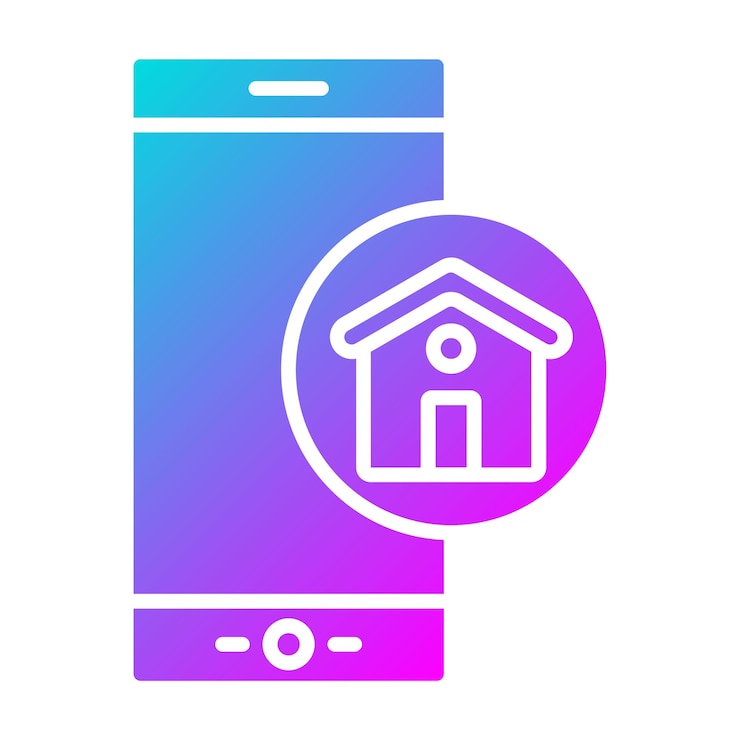 Vector el icono vectorial de la aplicación de la casa se puede usar para el conjunto de iconos de bienes raíces