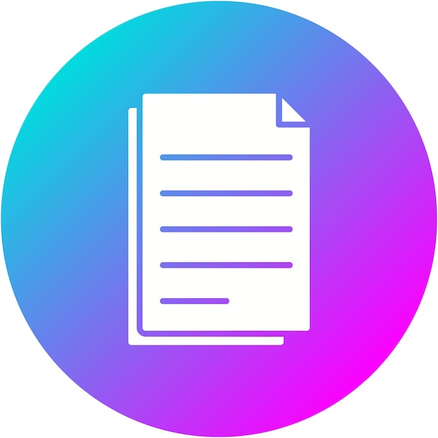 El icono vectorial de archivos se puede usar para el conjunto de iconos de la biblioteca