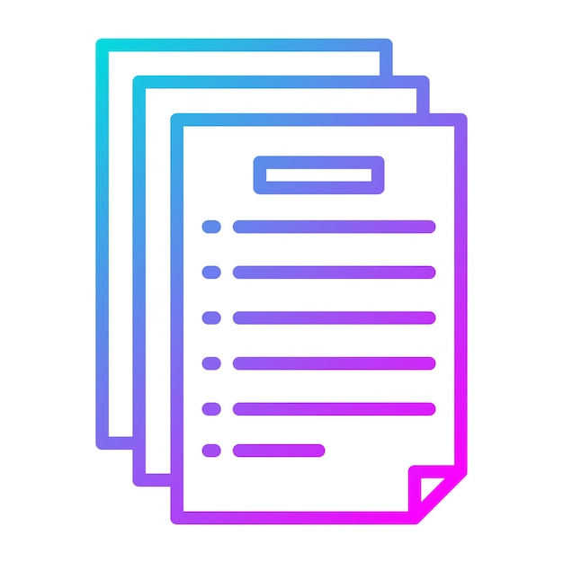El icono vectorial de archivos se puede usar para el conjunto de iconos de Crimen y Ley