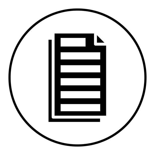 El icono vectorial de archivos se puede usar para el conjunto de iconos de regreso a la escuela