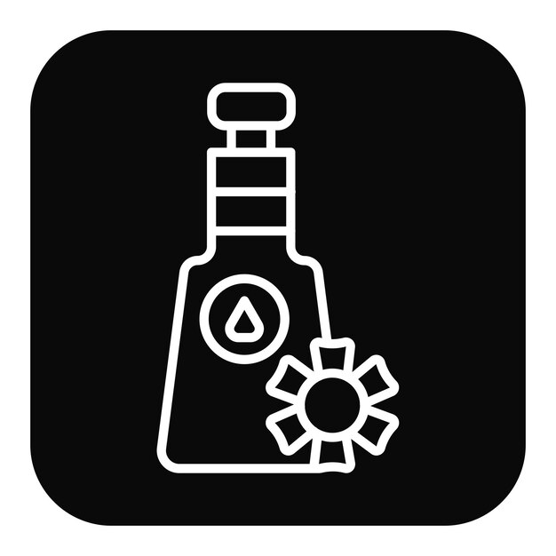 El icono vectorial de aromaterapia se puede usar para el conjunto de iconos del spa