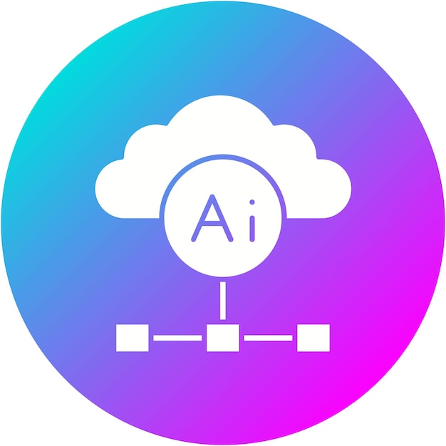 El icono vectorial de la arquitectura basada en la nube se puede utilizar para el conjunto de iconos de análisis de datos