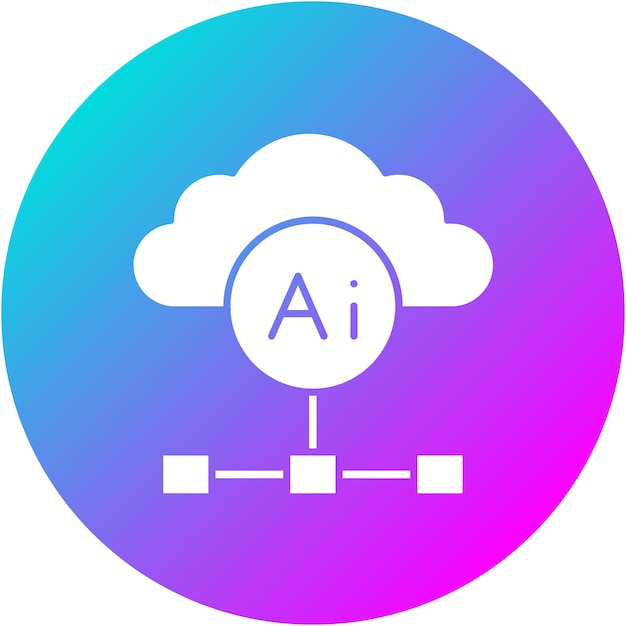 Vector el icono vectorial de la arquitectura basada en la nube se puede utilizar para el conjunto de iconos de análisis de datos