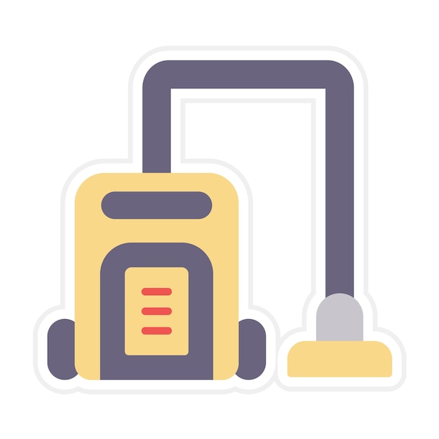 El icono vectorial de la aspiradora se puede utilizar para el conjunto de iconos de dispositivos electrónicos