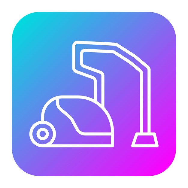 El icono vectorial de la aspiradora se puede utilizar para el conjunto de iconos de mejoras para el hogar