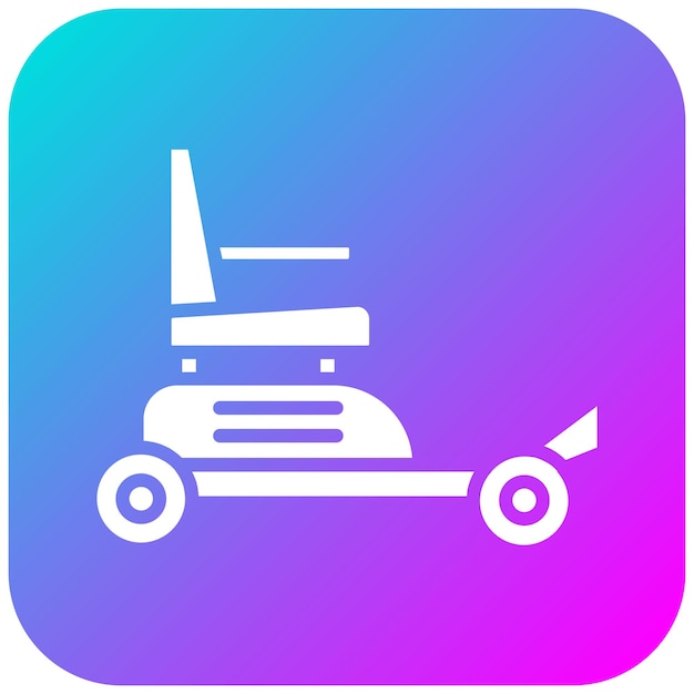 El icono vectorial automático de la silla de ruedas se puede utilizar para el conjunto de iconos de medicina