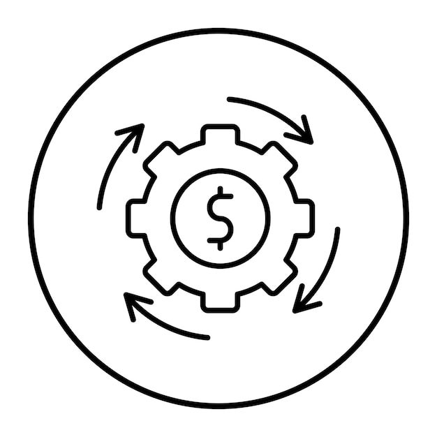 El icono vectorial de automatización de procesos de negocio se puede utilizar para el conjunto de iconos sin código