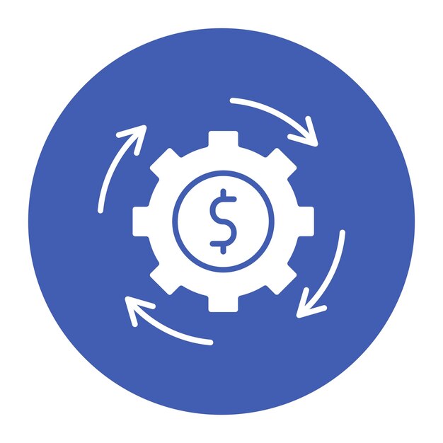 El icono vectorial de automatización de procesos de negocio se puede utilizar para el conjunto de iconos sin código