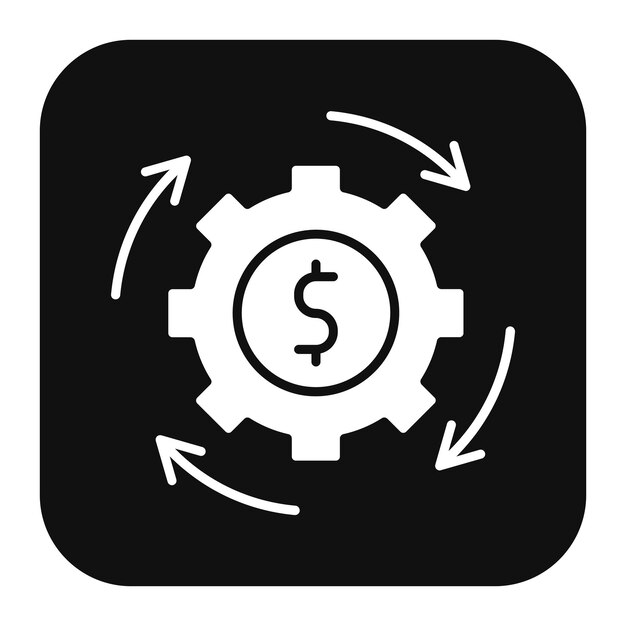 El icono vectorial de automatización de procesos de negocio se puede utilizar para el conjunto de iconos sin código