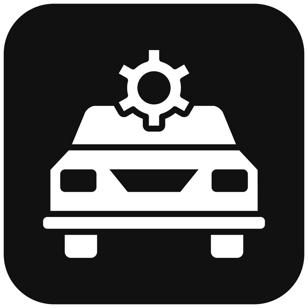 El icono vectorial automotriz se puede utilizar para el conjunto de iconos de fabricación