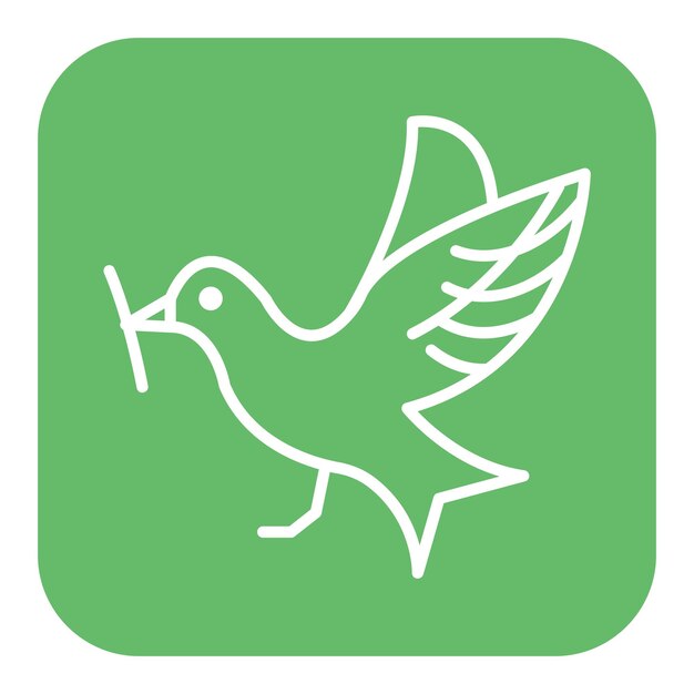 El icono vectorial de aves se puede utilizar para el conjunto de iconos de agricultura