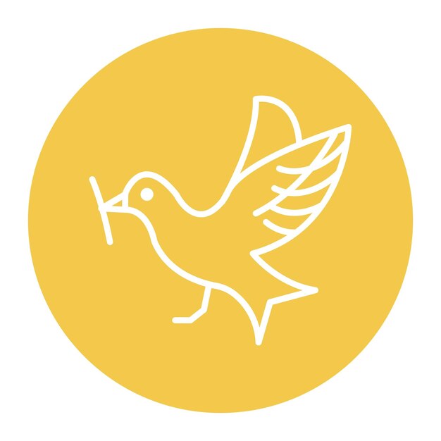 El icono vectorial de aves se puede utilizar para el conjunto de iconos de agricultura