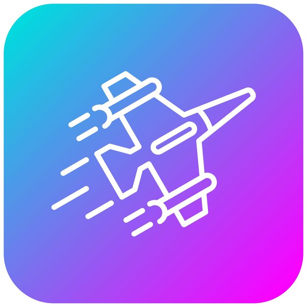 El icono vectorial del avión se puede usar para el conjunto de iconos de lujo