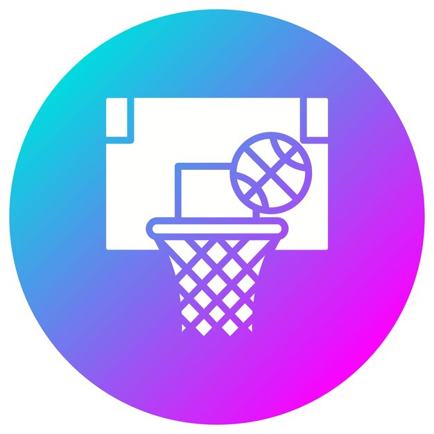 El icono vectorial de baloncesto se puede usar para el conjunto de iconos de entretenimiento