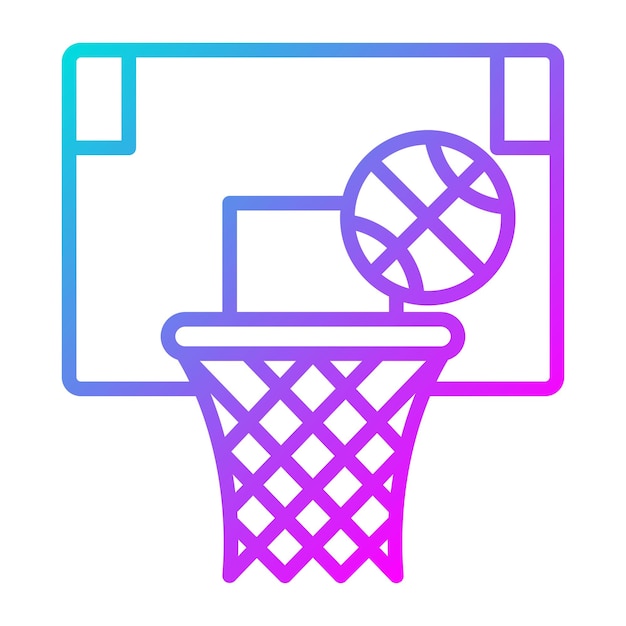 El icono vectorial de baloncesto se puede usar para el conjunto de iconos de entretenimiento
