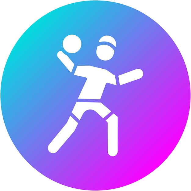 El icono vectorial de balonmano se puede usar para el conjunto de iconos de los Juegos Olímpicos