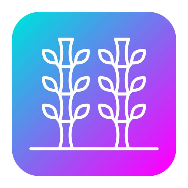 El icono vectorial de bambú se puede usar para el conjunto de iconos de Spa
