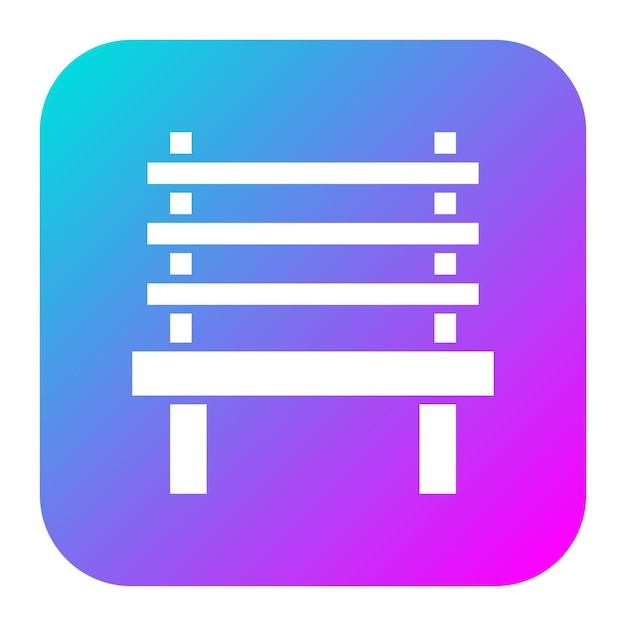 El icono vectorial del banco se puede usar para el conjunto de iconos de primavera
