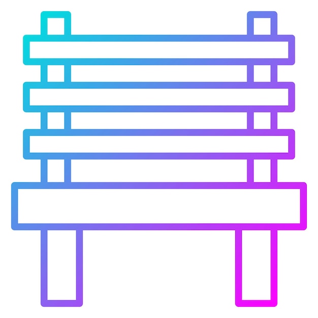 El icono vectorial del banco se puede usar para el conjunto de iconos de primavera