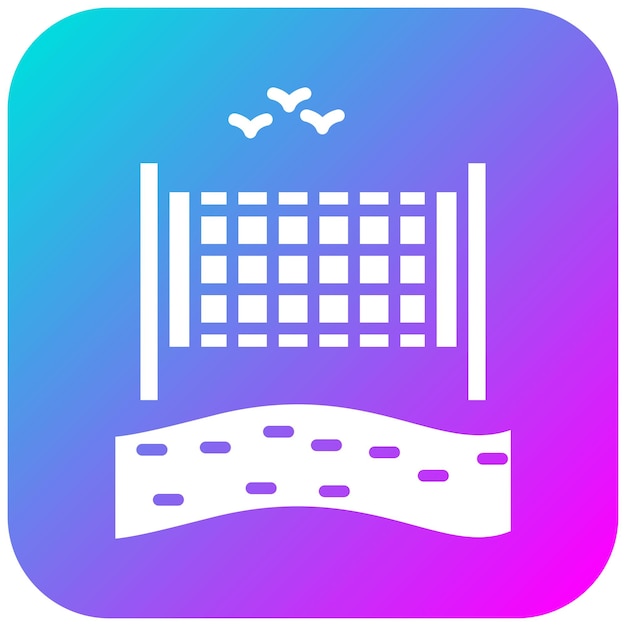 El icono vectorial del banco se puede usar para el conjunto de iconos de voleibol