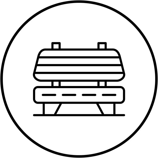 El icono vectorial del banco se puede utilizar para el conjunto de iconos del mercado callejero