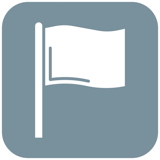 El icono vectorial de la bandera se puede usar para el conjunto de iconos de voleibol