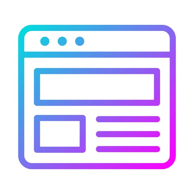 El icono vectorial de los banners se puede utilizar para el conjunto de iconos de marketing digital
